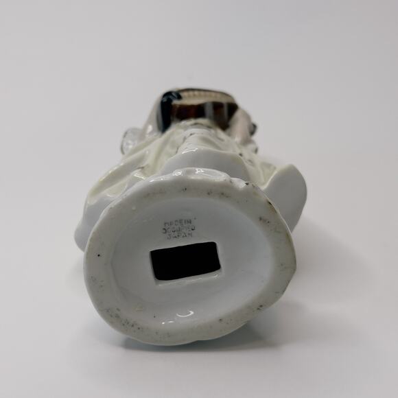 Occupied Japan Figurine 18th Century Lady w/Mandolin Hand Painted 1945-1952 VTG - Picture 6 of 10